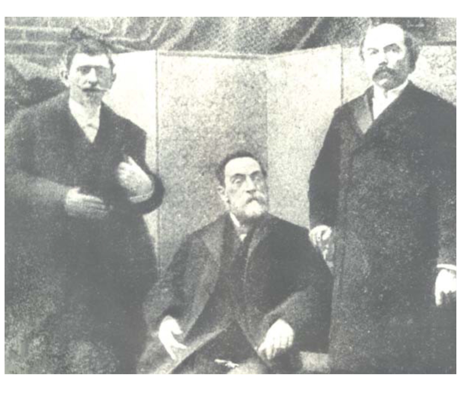 Primera Comisión Boricua en Washington. El 20 de enero de 1899 se reúnen en Washington los comisionados puertorriqueños Dr. Julio Henna, Dr. Eugenio María de Hostos y el doctor Zeno Gandía. 